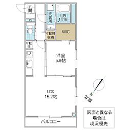 THE KASHIWANOHA II 1LDKの間取図画像