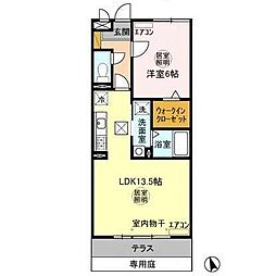 プレミエ・ステラ 1LDKの間取図画像