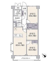 間取図画像 3LDK