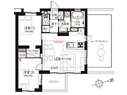 間取図画像 2LDK