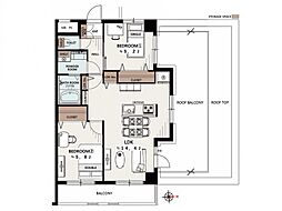 間取図画像 2LDK
