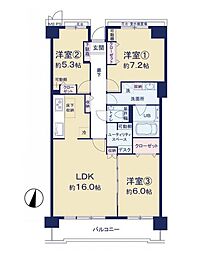 間取図画像 3LDK