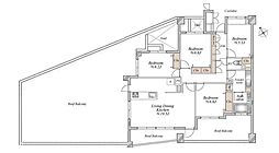 ヒルズ新百合ヶ丘 4LDKの間取図画像