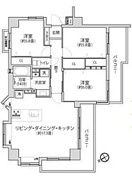 ドラゴンマンション橋本十弐番館 3LDKの間取図画像