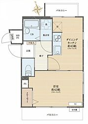 グレイス浜田山 1DKの間取図画像