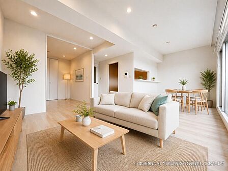 内装&設備とも新規リフォーム済のため快適に新生活をスタートできます。※本画像はAIで家具等をCG処理しております