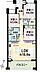 間取り：3LDK、専有面積72.71m2、南東向け