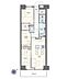 間取り：3LDK、専有面積60.17m2、南東向け