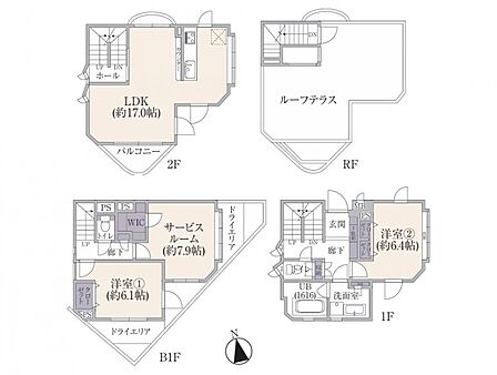 3LDK 間取り