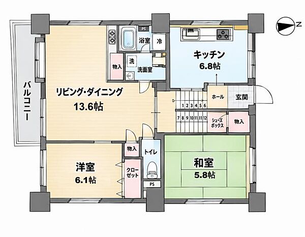 間取りを拡大表示