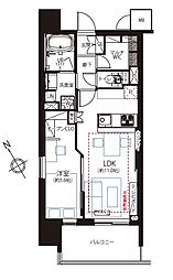 ルジェンテ南大塚 1LDKの間取図画像