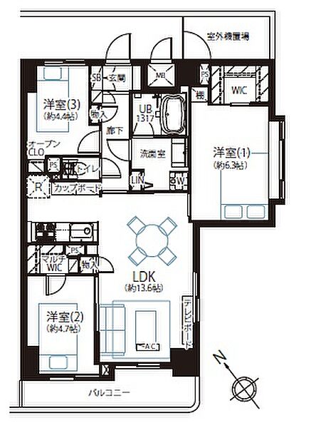 間取りを拡大表示