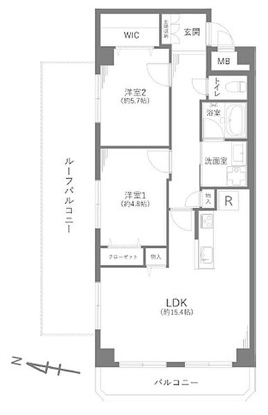 間取りを拡大表示