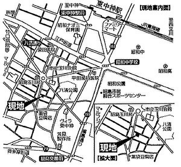 地図を拡大表示