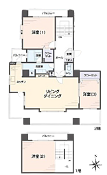 間取図画像 3LDK