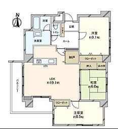 間取図画像 3SLDK