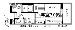 ユニエミール香川大学前 1Kの間取図画像