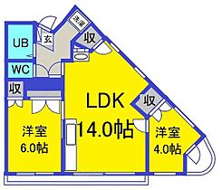 東京都国分寺市東恋ヶ窪４丁目（賃貸マンション2LDK・3階・46.00㎡） その2