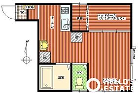 東京都国分寺市南町３丁目（賃貸アパート1R・3階・25.50㎡） その2