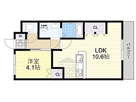 大阪府摂津市新在家２丁目（賃貸マンション1LDK・4階・36.00㎡） その2