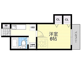 大阪府茨木市竹橋町（賃貸マンション1K・4階・23.00㎡） その2