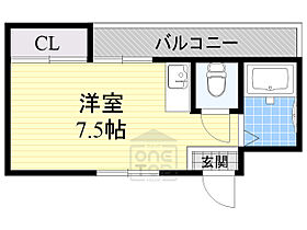 大阪府吹田市岸部南１丁目（賃貸マンション1R・4階・19.80㎡） その2