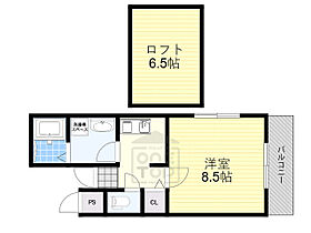 大阪府茨木市稲葉町（賃貸アパート1K・2階・27.04㎡） その2