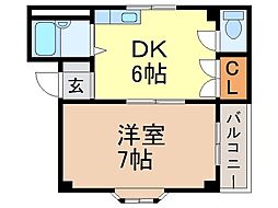 クレイテルハイツ 2階/202