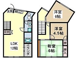 ヴィラ春日丘 3LDKの間取図画像