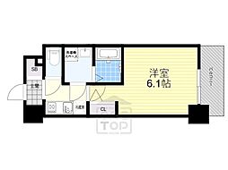 SOLASIA　residence千里丘 4階1Kの間取り