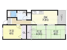 大阪府茨木市郡３丁目（賃貸マンション3LDK・4階・58.17㎡） その2