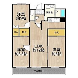 マンション・フオルツーナ 3LDKの間取図画像