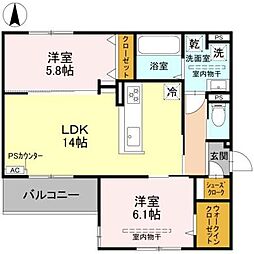 D-residence下田部B 2階/-