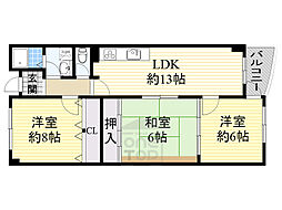 ウイングビュー鮎川 3階/-