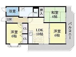 キャニオンアングル 3LDKの間取図画像