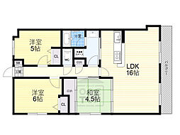 パセオ南茨木 3階/-