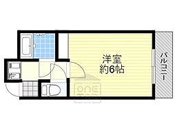 マンションコメット 1Kの間取図画像
