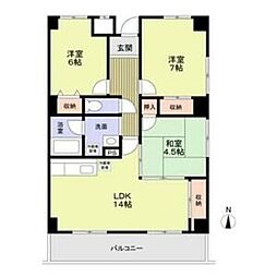 ソフィア若園 3LDKの間取図画像