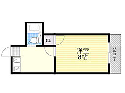 ハイツ88 1DKの間取図画像