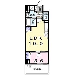 サンプラザ茨木 1LDKの間取図画像