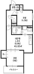 クリエオーレ一津屋1 3階