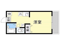 ベル・レオーネ ワンルームの間取図画像