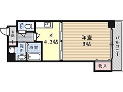 MAEKAWABLD 1Kの間取図画像