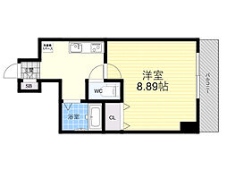 アクティス・センリ 1Kの間取図画像