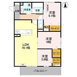 パークサイドファーム 3階/-