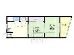 山口ビル 2Kの間取図画像