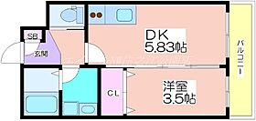 テラ我孫子前  ｜ 大阪府大阪市住吉区遠里小野1丁目（賃貸マンション1DK・3階・25.01㎡） その2