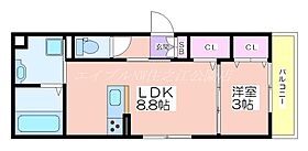 PLAISIR La Lumierpure  ｜ 大阪府大阪市住之江区浜口東2丁目（賃貸マンション1LDK・1階・33.64㎡） その2