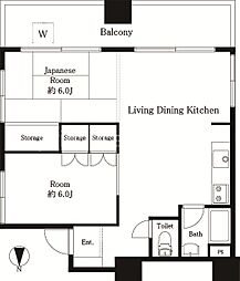 間取図画像 1LDK