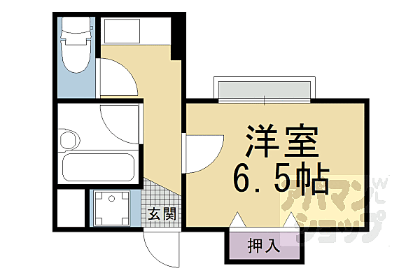 プラネシア星の子山科駅前 307｜京都府京都市山科区竹鼻堂ノ前町(賃貸マンション1K・3階・19.83㎡)の写真 その2